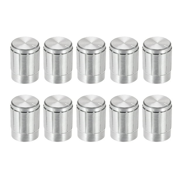 Electrical Buddy 22.9x13.5mm A02 Silver Tone Top Potentiometer Volume Control Rotary Knobs 6mm Shaft Hole Electrical Buddy 22.9x13.5mm A02 Silver Tone Top Potentiometer Volume Control Rotary Knobs 6mm Shaft Hole